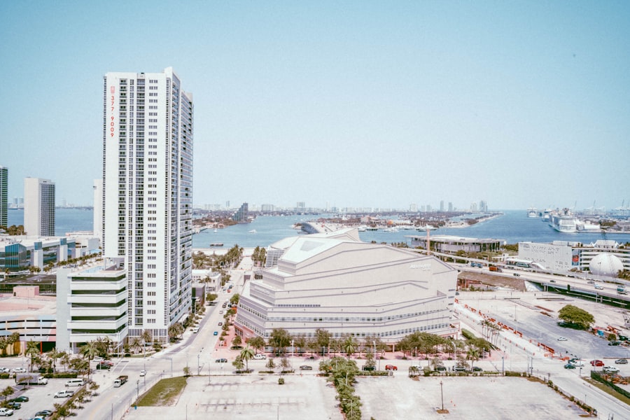 Florida Space Coast properties featuring high-rise condos and urban development